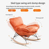 Rocking Chair Balcony Rocking Chair Small Family Lazy Sofa Lounge Chair Leisure Chair Net Red Snail Chair Orange With Pedal