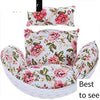 Hanging Basket Hanging Chair Cushion Backrest Pillow Single And Double Lazy Rocking Chair Cushion Set Double Hanging Basket Cushion