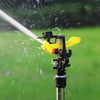 Gardening Sprinkler 360 Degree Garden Lawn Sprinkler Arm Irrigation Sprinkler Equipment Ground Insertion Sprinkler + 4 Tap Set