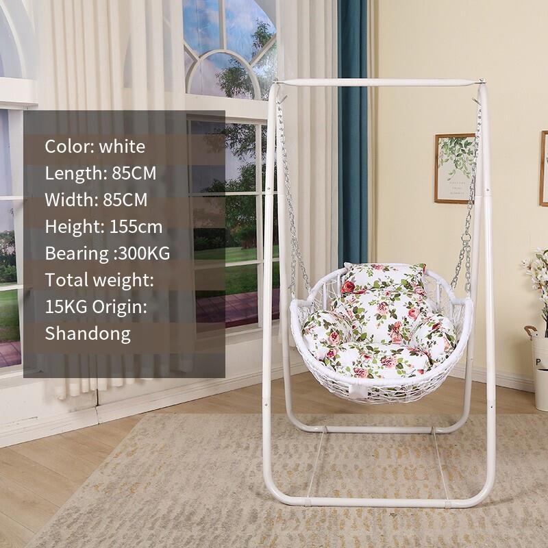 Hanging Chair Basket Cane Swing Indoor Cradle Hammock Bedroom Balcony Leisure Bird s Nest Orchid Rocking Courtyard Single Adult Net Red ordinary