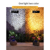 Solar Outdoor Lamp Courtyard Garden Layout Simulation Stone Small Decoration Lawn Landscape Waterproof Spotlight Basalt -- 1 Set [white Light + Warm Light]