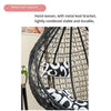 Hanging Basket Single Chair Balcony Swing Indoor Rattan Rocking Reclining Chair Bird's Nest Courtyard Rattan Single Double Bird's Nest Dormitory Bedroom Hammock Single White With Armrest + Big Gift Bag