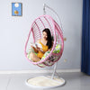 Hanging Chair Hanging Basket Coarse Rattan Chair Household Double Chair Cradle Outdoor Balcony Swing Hanging Chair Indoor Coarse Rattan Single Lazy Cradle Chair Luxury Coarse Rattan With Armrest Brown Pole+