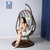 Hanging Chair Hanging Basket Coarse Rattan Chair Household Double Chair Cradle Outdoor Balcony Swing Hanging Chair Indoor Coarse Rattan Single Lazy Cradle Chair Luxury Coarse Rattan With Armrest Brown Pole+