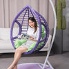 Hanging Chair Hanging Basket Coarse Rattan Chair Household Double Chair Cradle Outdoor Balcony Swing Hanging Chair Indoor Coarse Rattan Single Lazy Cradle Chair Luxury Coarse Rattan With Armrest Brown Pole+