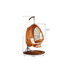 Rattan Hanging Basket Chair Hammock Indoor Cradle Chair Adult Rocking Chair Swing Orchid Outdoor Balcony Tables And Chairs Lazy Furniture Drop Chair Bird's Nest Hanging Chair Real Rattan Hanging Chair [wine Red]