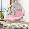 Hall Hanging Chair Balcony Basket Rattan Chair Indoor Room Dormitory Swing Rocking Chair Outdoor Double Lazy Hammock Rocking European Bird's Nest Drop Single Coffee Color Luxury Version [armrest + Large]