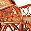 Balcony Leisure Real Rattan Chair Rocking Chair Rocking Chair (free Cushion. No Need To Install)