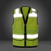 Reflective Vest Summer Breathable Mesh Safety Vest Traffic And Road Administration Vest Fluorescent Yellow