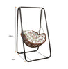 Indoor Cradle Chair Hammock Bedroom Balcony Leisure Bird's Nest Hanging Orchid Rocking Chair Courtyard Swing White Swing + Cushion + Carpet