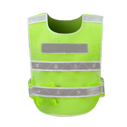 6 Pieces LED Reflective Vest Safety Vest For Sanitation Workers Or Riding Reflective Clothing Vehicle