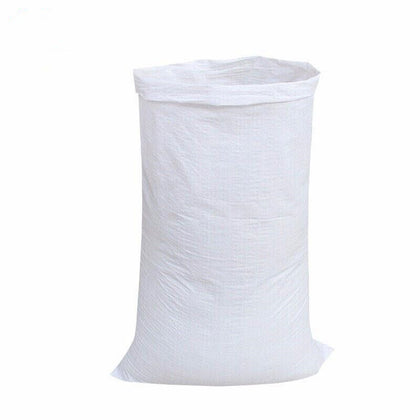 100 Pieces White Woven Bag 90 MM * 150 MM Express Logistics Packing Bag Gunny Bag Plastic Snake Skin Packing Bag Rice Flour Bag White Thickened