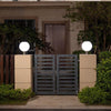 Solar Column Head Lamp LED Outdoor Wall Lamp Gate Courtyard Wall Lamp Waterproof Garden Villa Courtyard Lamp Household Ball Lamp Municipal White Light