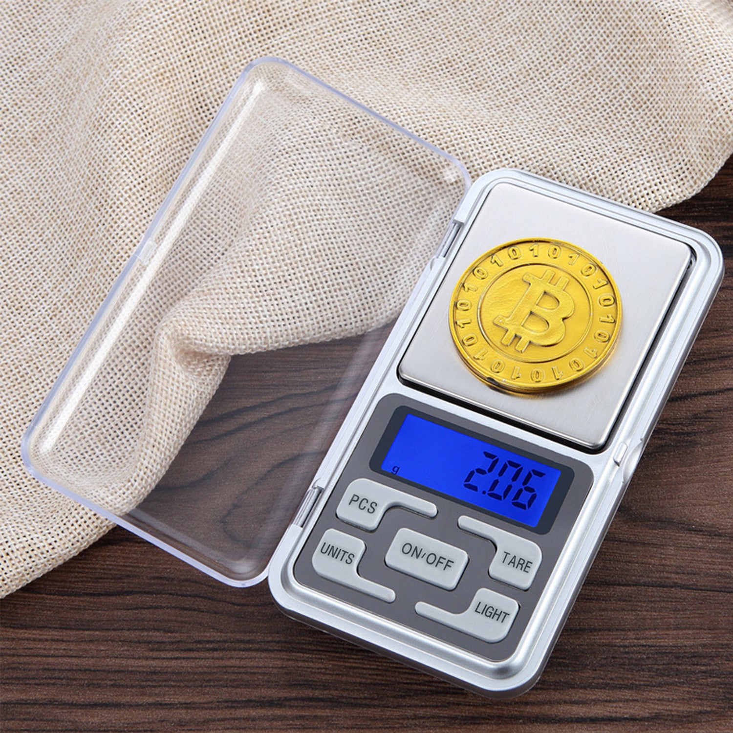 500g/ 0.01g Small Pocket Jewelry Scale, Digital Kitchen Scale with 2 Trays,  Stainless Steel Gram Scales Weight Gram and Oz, Digital Herb Scale, Silver