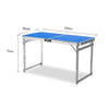 Outdoor Folding Table And Chair Set Portable Table And Chair Picnic Barbecue Table And Chair 1 Table 4 Stool Blue