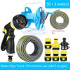 Watering Flowers Water Guns Sprinkler Dishes Artifact Watering Hose Garden Farm Irrigation Spray Head Multi-functional High-pressure Washing Car Water Gun Set Water Hose +50 Meter 4 Points Suit (Add 2m Tube)