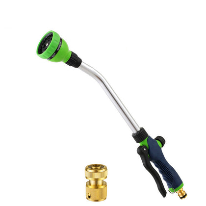 Gun + Copper Quick Connect Flower Watering Nozzle Multifunctional Gardening Water Gun Garden Atomization Watering Vegetable Watering Garden Water Gun Household High-pressure Car Washing Water Gun Water Pipe Suit