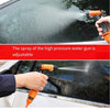 Car Washing Water Gun  Vacuum Cleaner High-pressure Watering Pipe Brush Artifact Household Floor Washing Watering Hose Pressurization Plus Nozzle Spray Gun Head Garden Art Spray Gun Tool Set Package: Car Washing Machine Green + Four In One Vacuum Cleaner