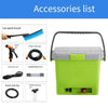 Car Washing Water Gun  Vacuum Cleaner High-pressure Watering Pipe Brush Artifact Household Floor Washing Watering Hose Pressurization Plus Nozzle Spray Gun Head Garden Art Spray Gun Tool Set Package: Car Washing Machine Green + Four In One Vacuum Cleaner