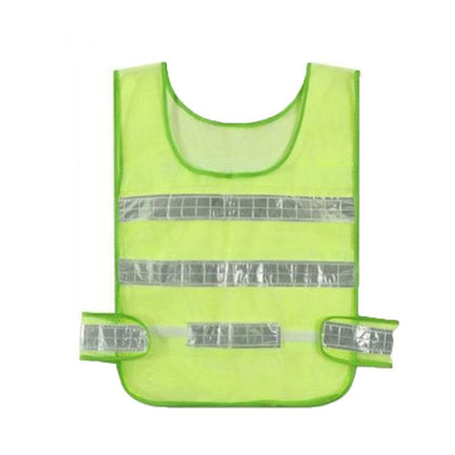 25 Pieces Fluorescent Yellow Mesh Reflective Vest Traffic Safety Warning Vest Environmental Sanitation Construction Duty Cycling Safety Clothing