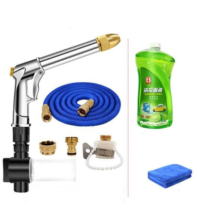 22m High Pressure Car Washing Machine Water Gun Car Brush Household Watering Flower Garden Cleaning Telescopic Hose Punching Machine Powerful Sprinkler