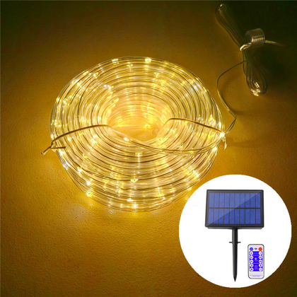 Solar Tube Lamp Outdoor Waterproof LED Color Lamp With Garden Garden Decorative Lamp String Colorful Lamp Strip Flashing Lamp