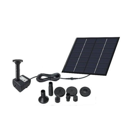 Solar Water Pump Rockery Water Pond Oxygenation Garden Water Circulation Pump 1.2w External Pull Fountain