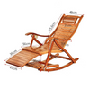 Rocking Chair Bamboo Rocking Chair Reclining Chair Elderly Rocking Chair Rattan Chair Adult Rocking Chair Balcony Lunch Break Chair