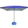 Outdoor Sunshade Large Outdoor Folding Rain Shed Courtyard Sunshade Rectangular Umbrella Large Commercial Square Stall Blue 2.0m * 2.0m + 20L Base